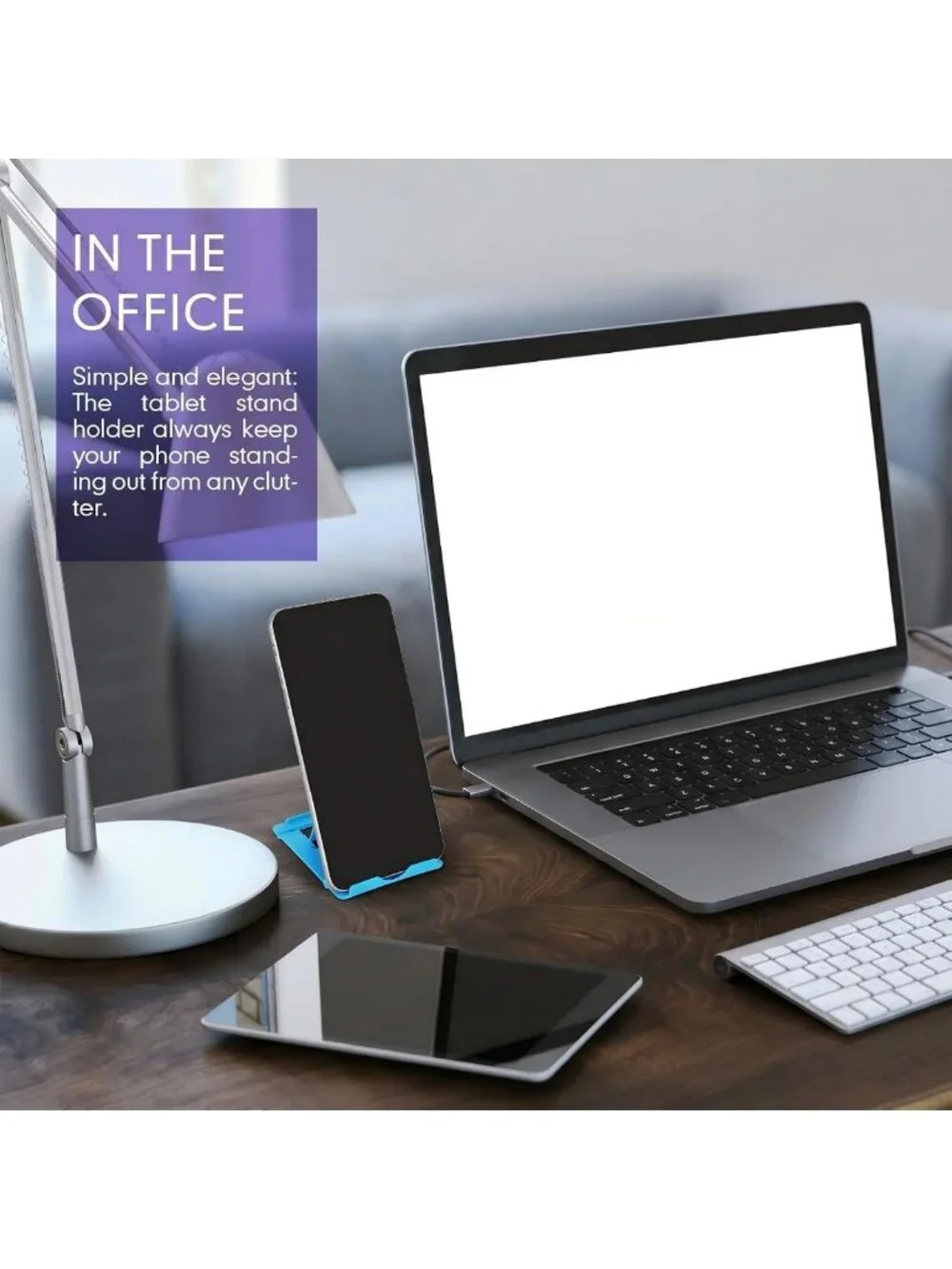24 Pcs Universal Foldable Phone & Tablet Stand for Desk - Compatible with All